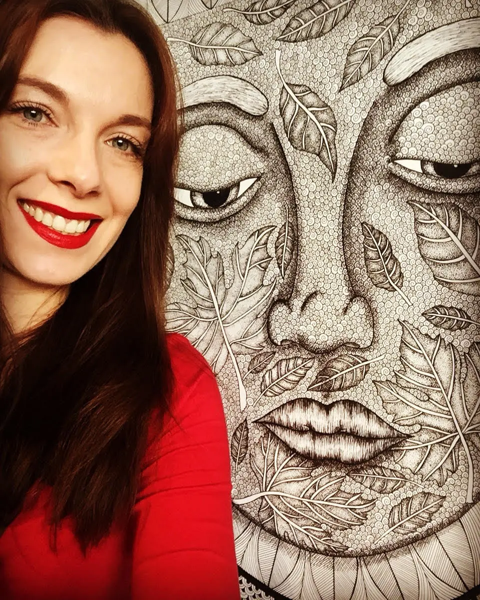 Portrait of Australian visual artist Vanessa Goess